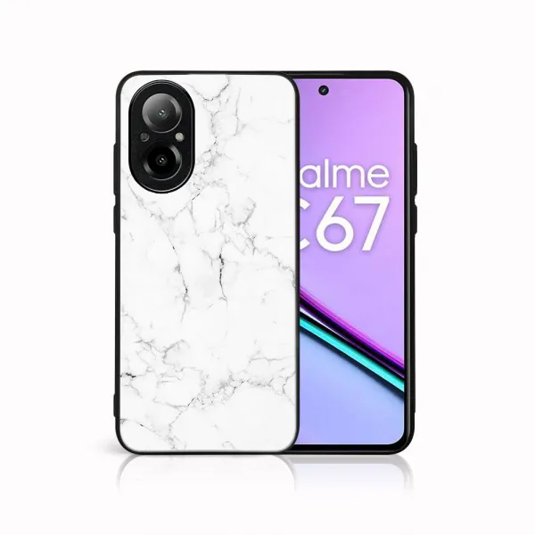 MY ART Ochranný kryt pre Realme C67 WHITE MARBLE (144)