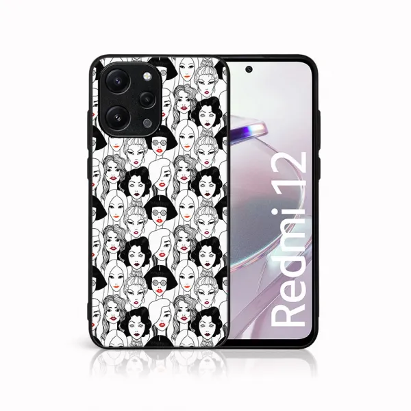 MY ART Ochranný kryt pre Xiaomi Redmi 12 LIPSTICK (174)