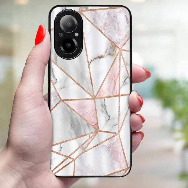 MY ART Ochranný kryt pre Realme C67 PINK MARBLE (143)