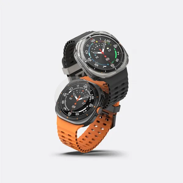 RINGKE SLIM Obal + ochranné sklo Samsung Galaxy Watch Ultra / Watch Ultra 2025 CLEAR