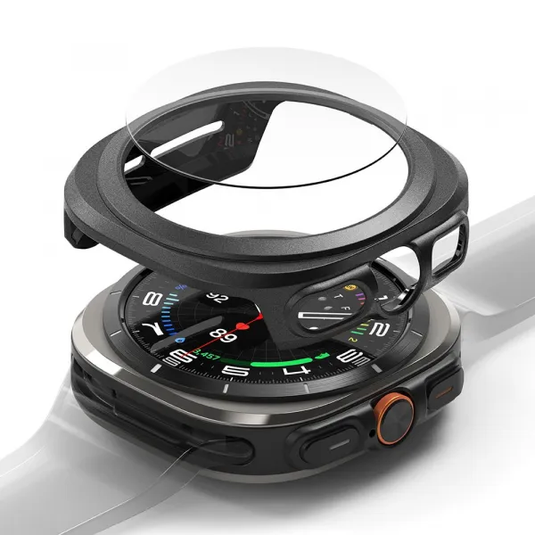 RINGKE SLIM Obal + ochranné sklo Samsung Galaxy Watch Ultra / Watch Ultra 2025 TITANIUM BLACK