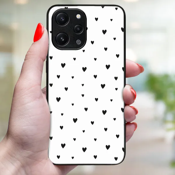 MY ART Ochranný kryt pre Xiaomi Redmi 12 BLACK HEARTS (167)