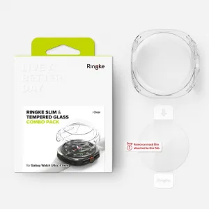 RINGKE SLIM Obal + ochranné sklo Samsung Galaxy Watch Ultra / Watch Ultra 2025 CLEAR