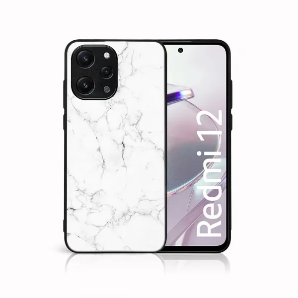 MY ART Ochranný kryt pre Xiaomi Redmi 12 WHITE MARBLE (144)