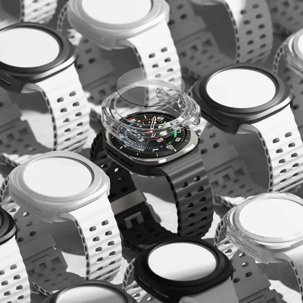 RINGKE SLIM Obal + ochranné sklo Samsung Galaxy Watch Ultra / Watch Ultra 2025 CLEAR