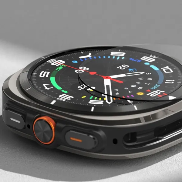 RINGKE SLIM Obal + ochranné sklo Samsung Galaxy Watch Ultra / Watch Ultra 2025 TITANIUM BLACK