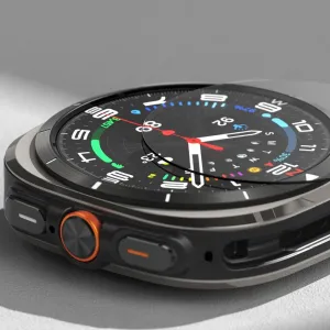 RINGKE SLIM Obal + ochranné sklo Samsung Galaxy Watch Ultra / Watch Ultra 2025 TITANIUM BLACK