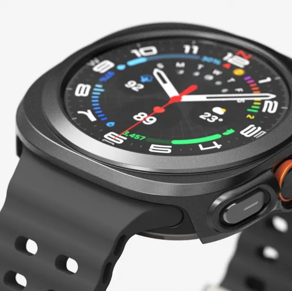 RINGKE SLIM Obal + ochranné sklo Samsung Galaxy Watch Ultra / Watch Ultra 2025 TITANIUM BLACK