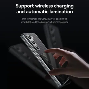 SULADA CARBON Zadný kryt s MagSafe pre Samsung Galaxy Z Fold6 5G hnedý