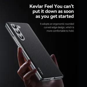 SULADA CARBON Zadný kryt s MagSafe pre Samsung Galaxy Z Fold6 5G hnedý