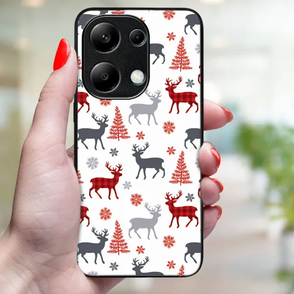 MY ART Kryt s vianočným dizajnom Xiaomi Redmi Note 13 DEER (068)
