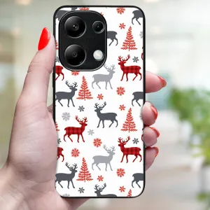 MY ART Kryt s vianočným dizajnom Xiaomi Redmi Note 13 DEER (068)