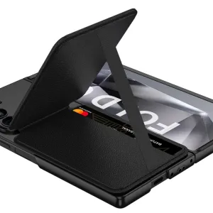 GKK 2IN1 Ochranný kryt s MagSafe a puzdrom na karty Samsung Galaxy Z Fold6 5G CARBON