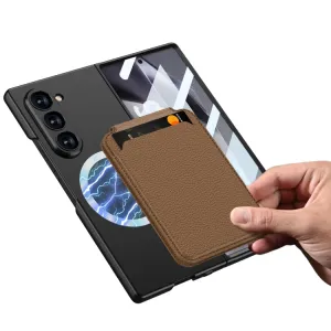 GKK 2IN1 Ochranný kryt s MagSafe a puzdrom na karty Samsung Galaxy Z Fold6 5G šedý
