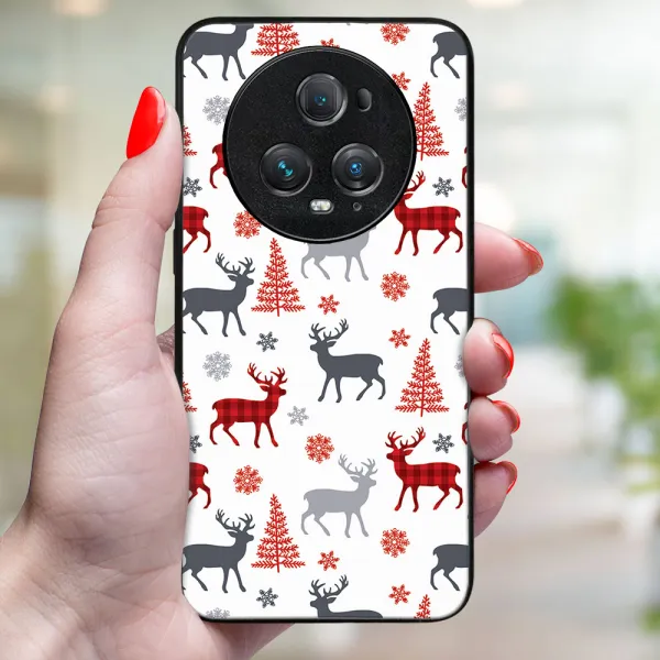 MY ART Kryt s vianočným dizajnom Honor Magic5 Pro 5G DEER (068)