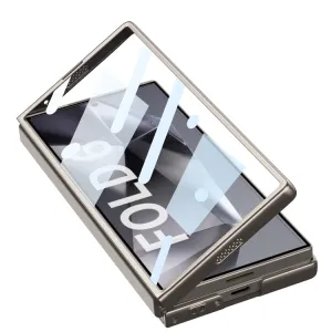 GKK CAMERA Ochranný kryt so zabudovaným sklom Samsung Galaxy Z Fold6 5G strieborný
