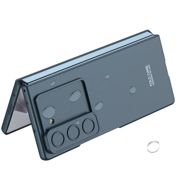 GKK CAMERA Ochranný kryt so zabudovaným sklom Samsung Galaxy Z Fold6 5G modrozelený