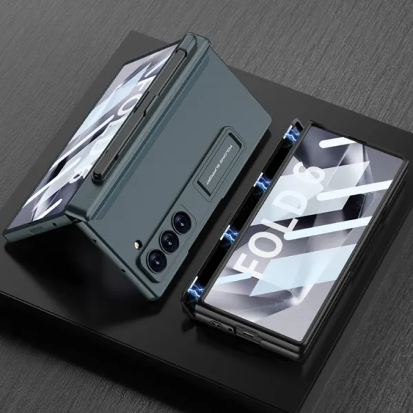 GKK SUPPORT Kryt so stojanom pre Samsung Galaxy Z Fold6 5G zelený