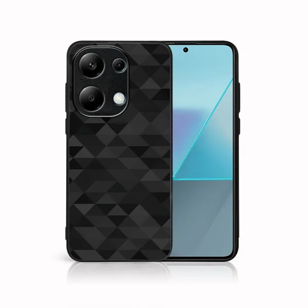MY ART Ochranný kryt pre Xiaomi Redmi Note 13 BLACK TRIANGLES (232)