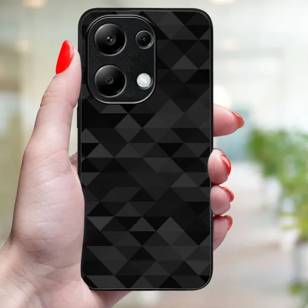MY ART Ochranný kryt pre Xiaomi Redmi Note 13 BLACK TRIANGLES (232)