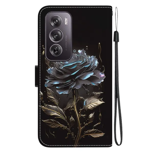 ART Peňaženkový kryt pre Oppo Reno12 Pro 5G BLACK ROSE