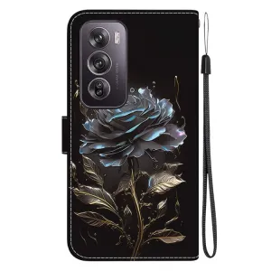 ART Peňaženkový kryt pre Oppo Reno12 Pro 5G BLACK ROSE