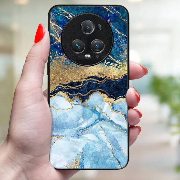 MY ART Ochranný kryt pre Honor Magic5 Pro 5G BLUE MARBLE (141)