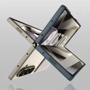 GKK CARD Ochranný kryt so sklom pre vonkajší displej Samsung Galaxy Z Fold6 5G TITANIUM GREY