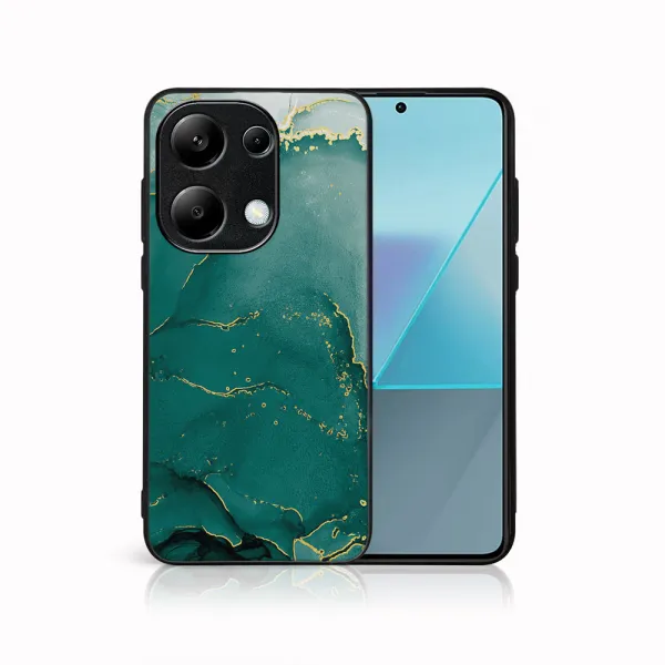 MY ART Ochranný kryt pre Xiaomi Redmi Note 13 GREEN MARBLE (145)