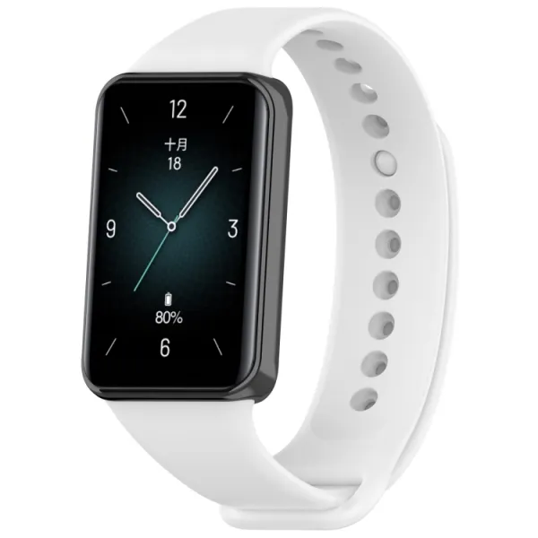 SILICONE Vymeniteľný remienok pre Honor Band 9 biely