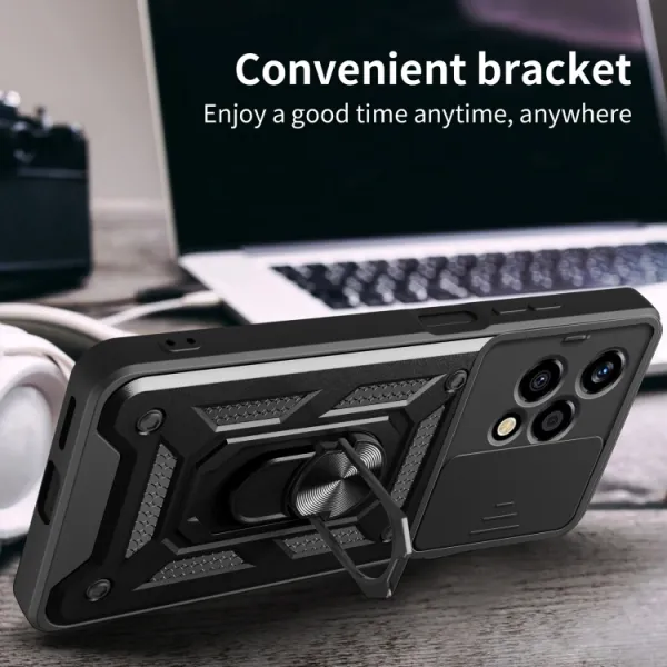 RING CAMERA Kryt s držiakom pre Honor 200 Lite modrý