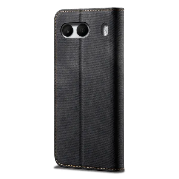 DENIM Peňaženkový kryt pre OnePlus Nord 4 5G čierny