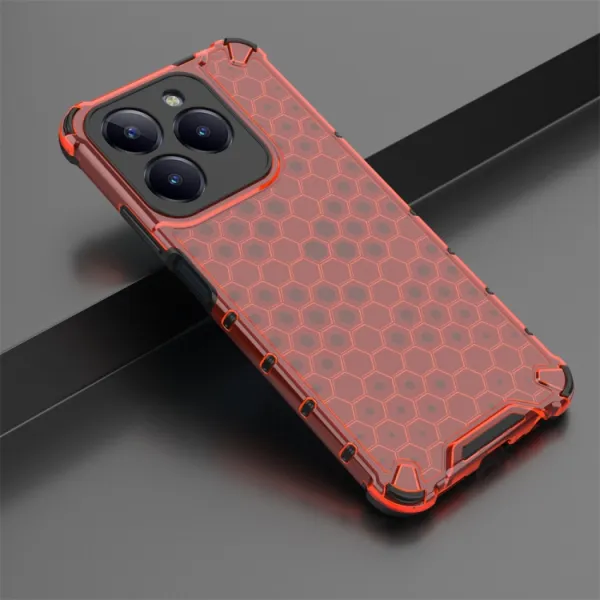HONEYCOMB Ochranný kryt Realme C61 červený