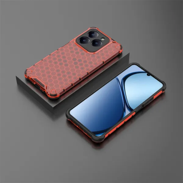 HONEYCOMB Ochranný kryt Realme C61 červený