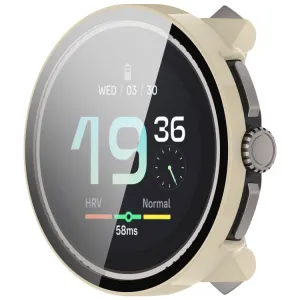 PC FULL COVER Plastový kryt so sklom pre Suunto Race S béžový