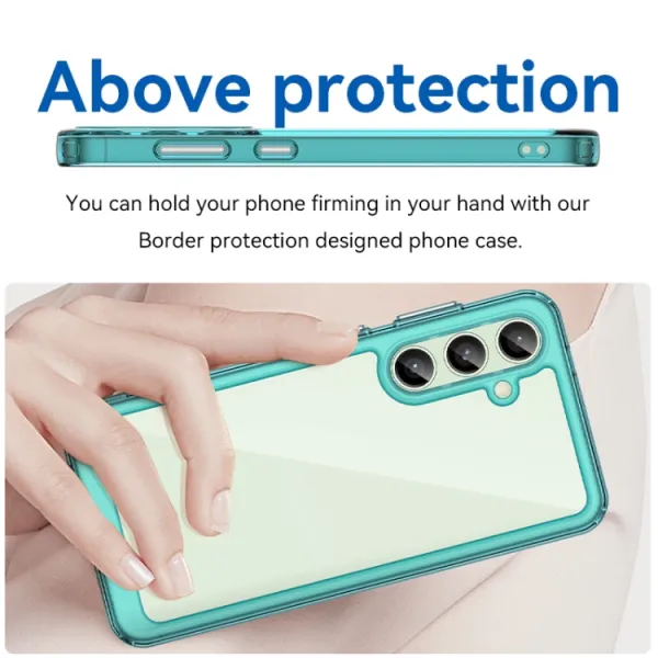 CRYSTAL Ochranný obal pre Samsung Galaxy S24 FE 5G tyrkysový