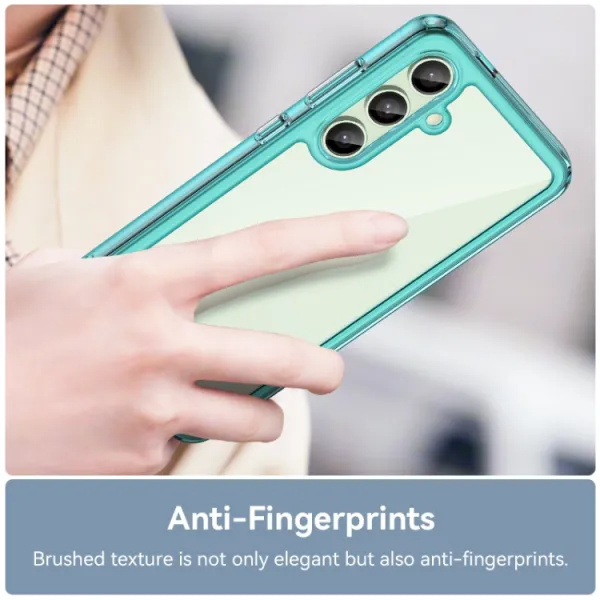 CRYSTAL Ochranný obal pre Samsung Galaxy S24 FE 5G tyrkysový