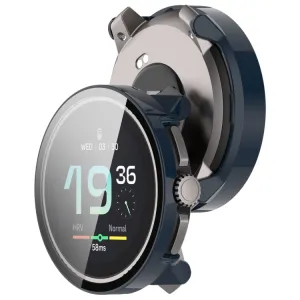 PC FULL COVER Plastový kryt so sklom pre Suunto Race S tmavomodrý