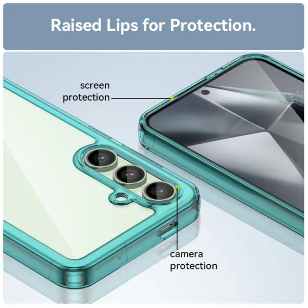 CRYSTAL Ochranný obal pre Samsung Galaxy S24 FE 5G tyrkysový