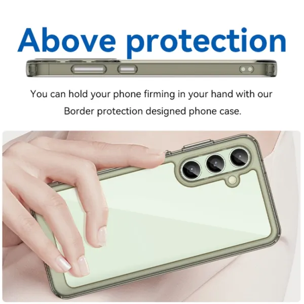 CRYSTAL Ochranný obal pre Samsung Galaxy S24 FE 5G šedý