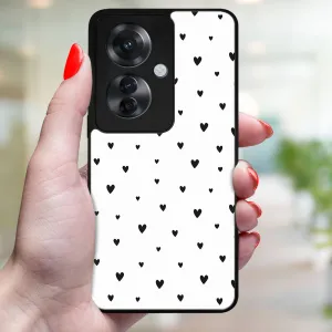 MY ART Ochranný kryt pre Oppo Reno11 F 5G BLACK HEARTS (167)