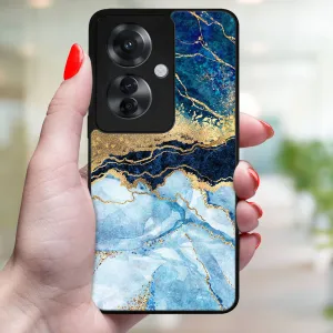 MY ART Ochranný kryt pre Oppo Reno11 F 5G BLUE MARBLE (141)
