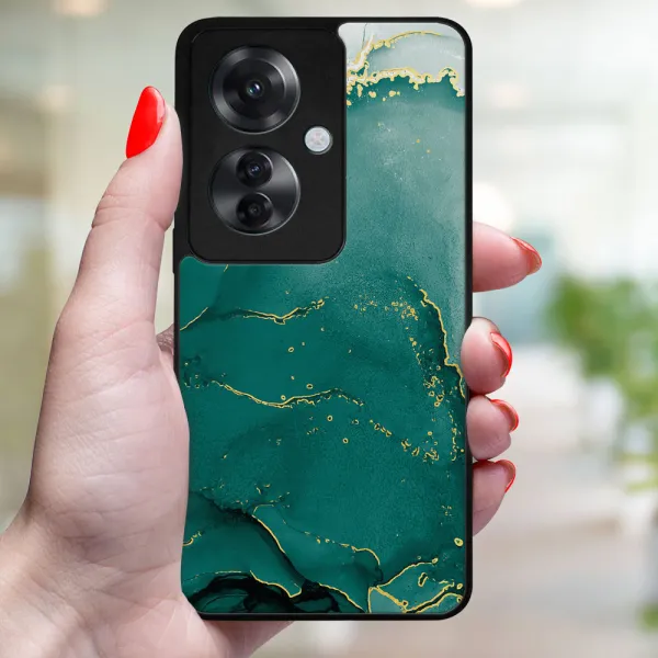 MY ART Ochranný kryt pre Oppo Reno11 F 5G GREEN MARBLE (145)