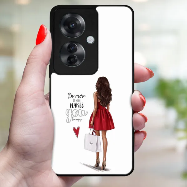 MY ART Ochranný kryt pre Oppo Reno11 F 5G RED DRESS (137)