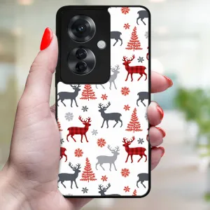 MY ART Kryt s vianočným dizajnom Oppo Reno11 F 5G DEER (068)