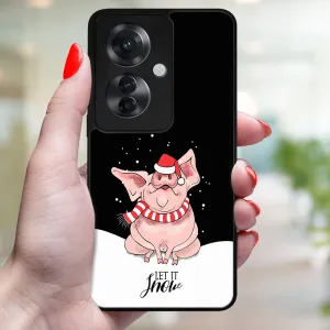 MY ART Kryt s vianočným dizajnom Oppo Reno11 F 5G LET IT SNOW (075)