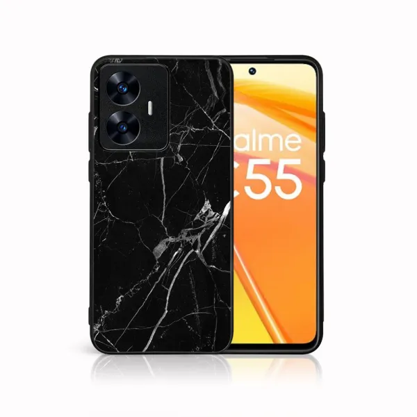 MY ART Ochranný kryt pre Realme C55 BLACK MARBLE (142)
