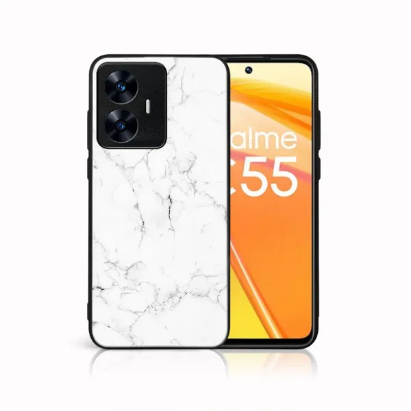 MY ART Ochranný kryt pre Realme C55 WHITE MARBLE (144)