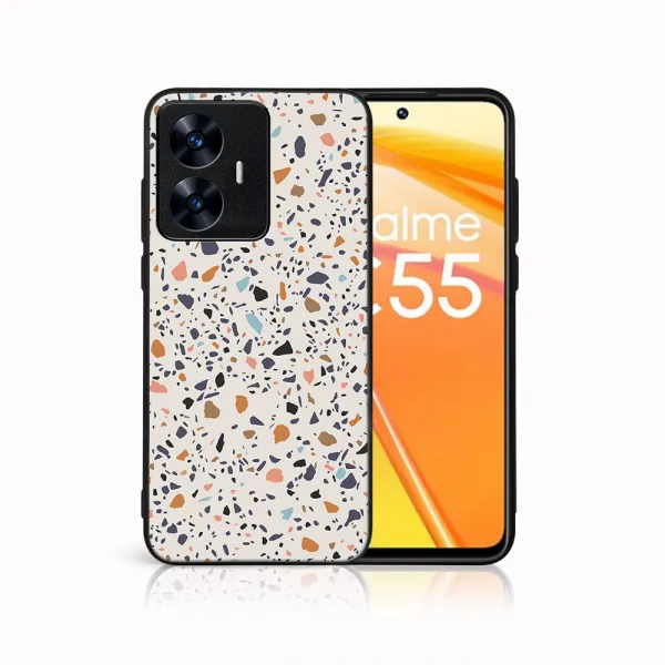 MY ART Ochranný kryt pre Realme C55 BEIGE TERRAZZO (162)