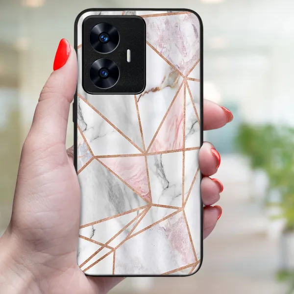 MY ART Ochranný kryt pre Realme C55 PINK MARBLE (143)